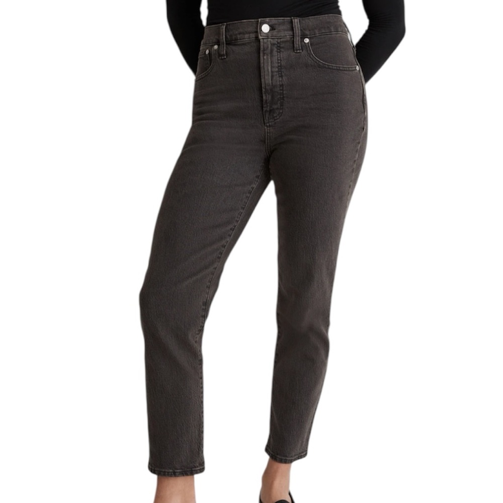 Madewell High Rise Women Jeans in Dark Gray